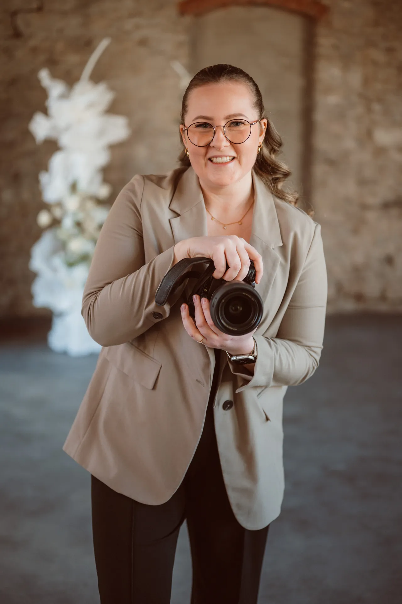 Sarah Heinzel mit Kamera